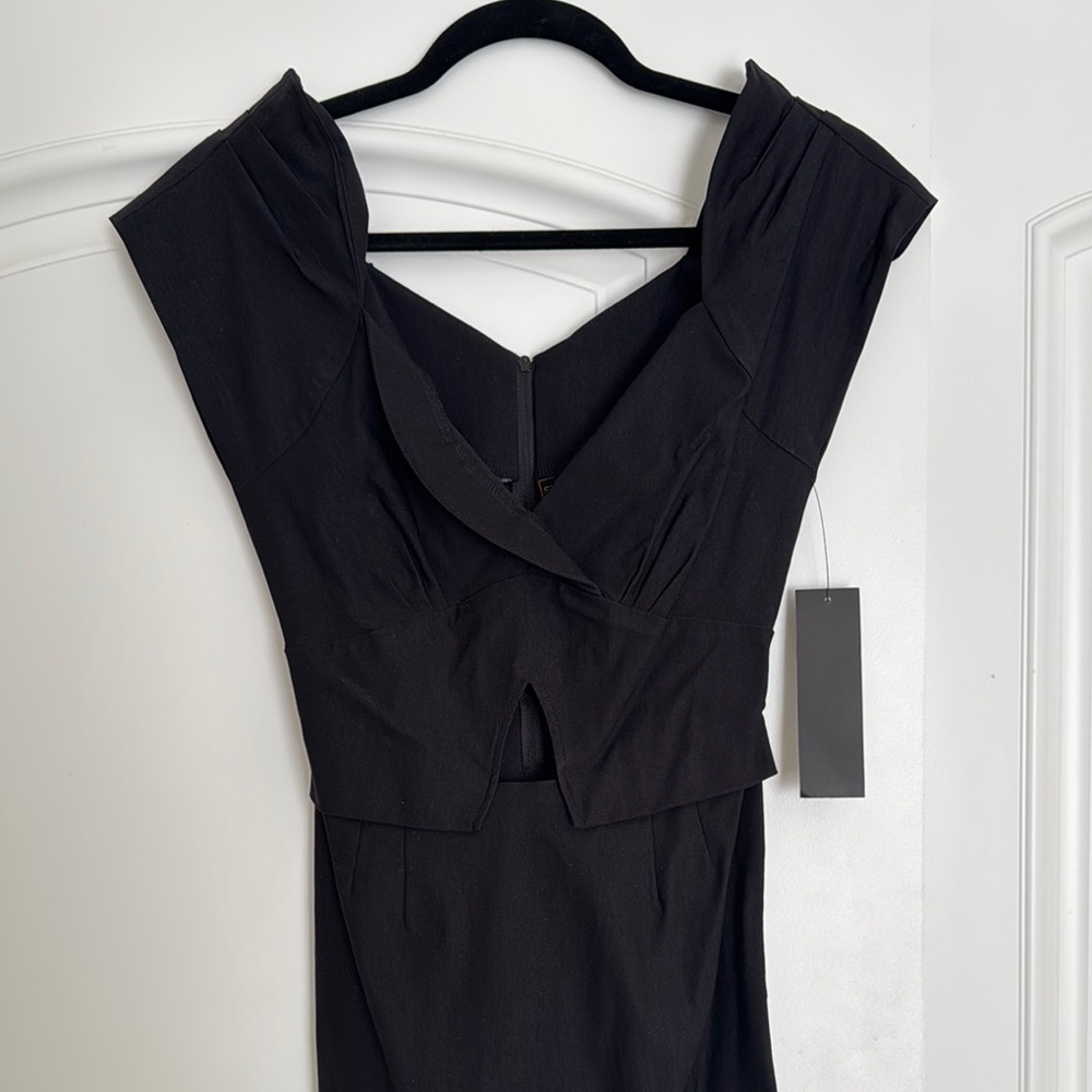 Stop staring Elegant Black Dress